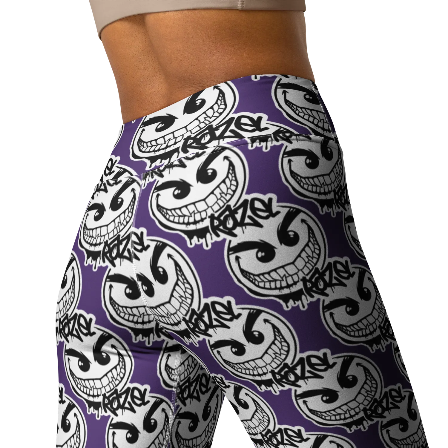 Razel Gang Drip Face Motif legging maat M stretch