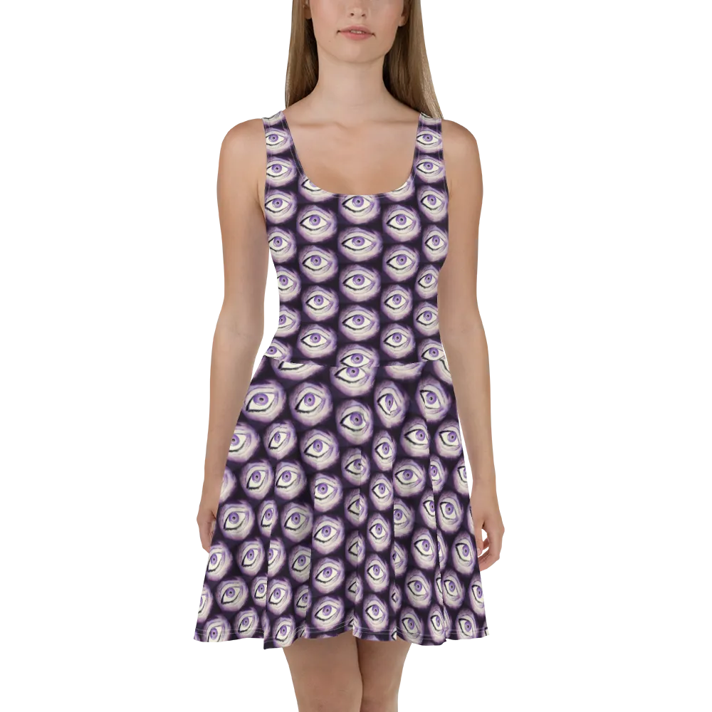 Razel Thousand Eyes Motif Sun Dress zonnejurk elastisch