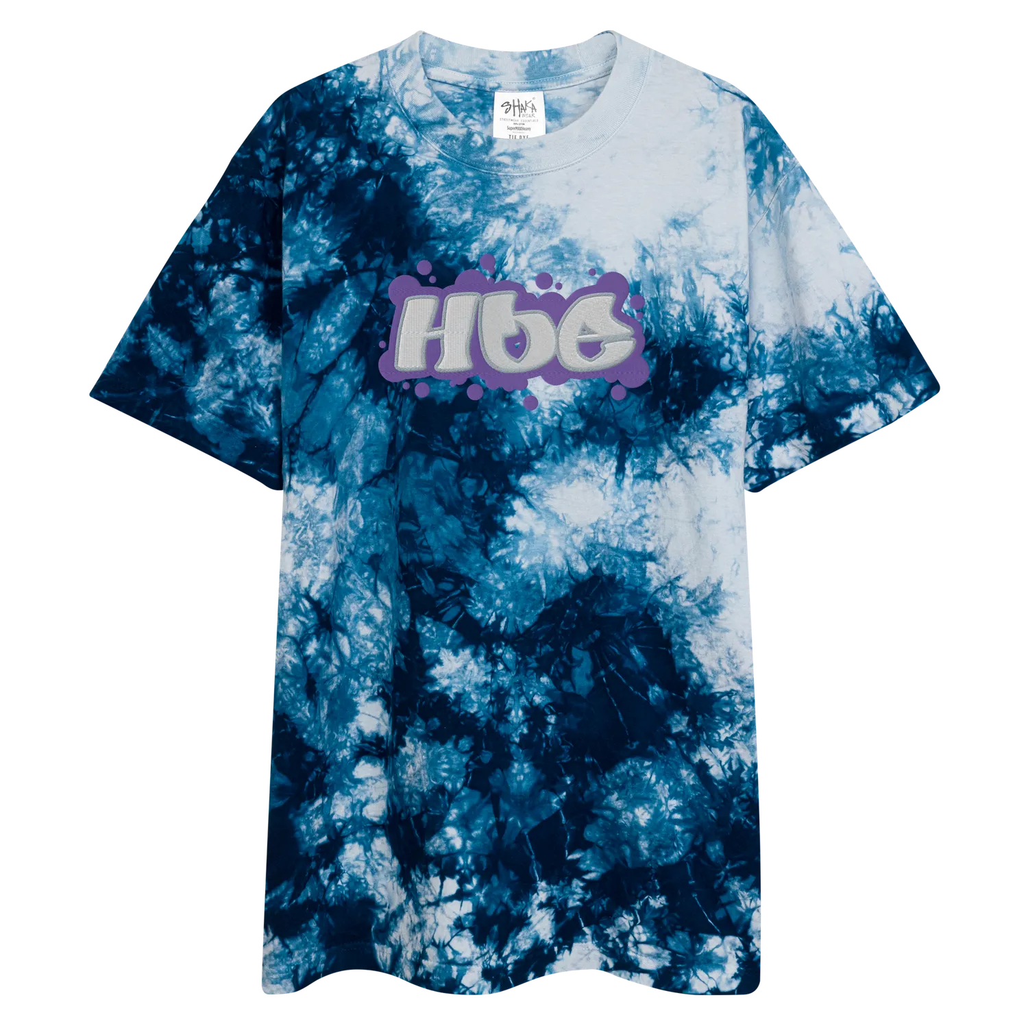 Hoe Oversized Tye-Dye T-shirt Milky way