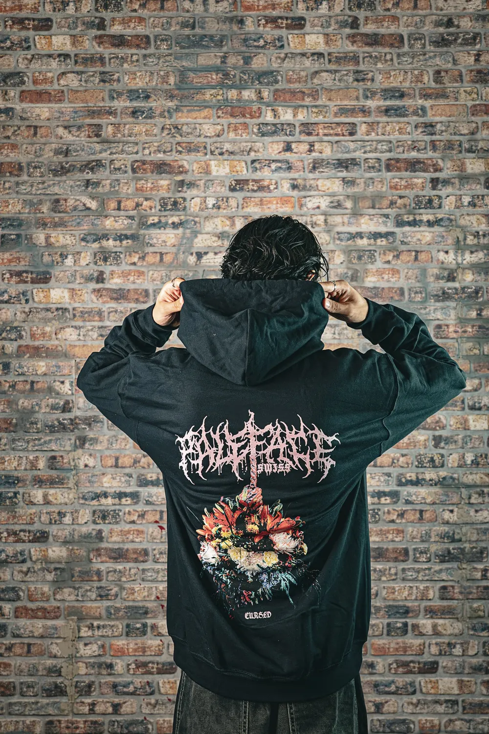 Paleface Swiss Bouquet Hoodie maat L geborduurd