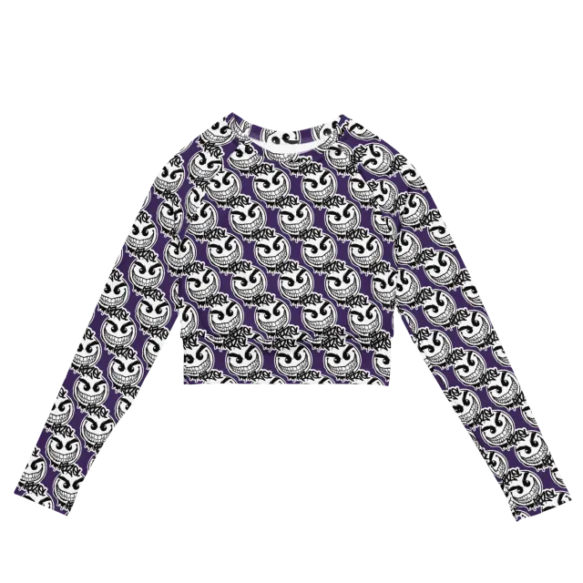 Razel Gang Drip Face Crop Top lange mouw UPF50