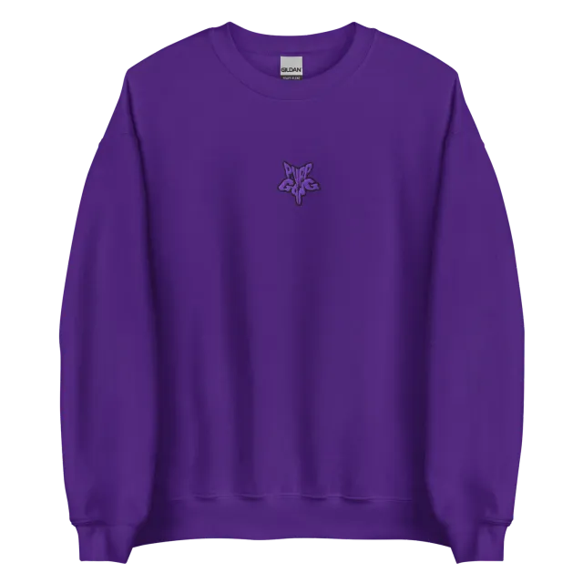 Razel Purp Gang Rock Star sweater zwart geborduurd