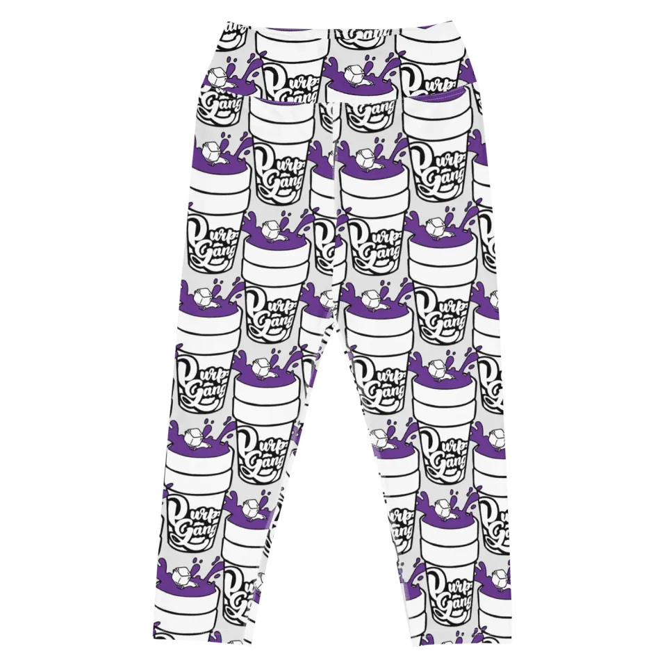 Razel Purp Gang Double Cup yoga capri driekwart high waist