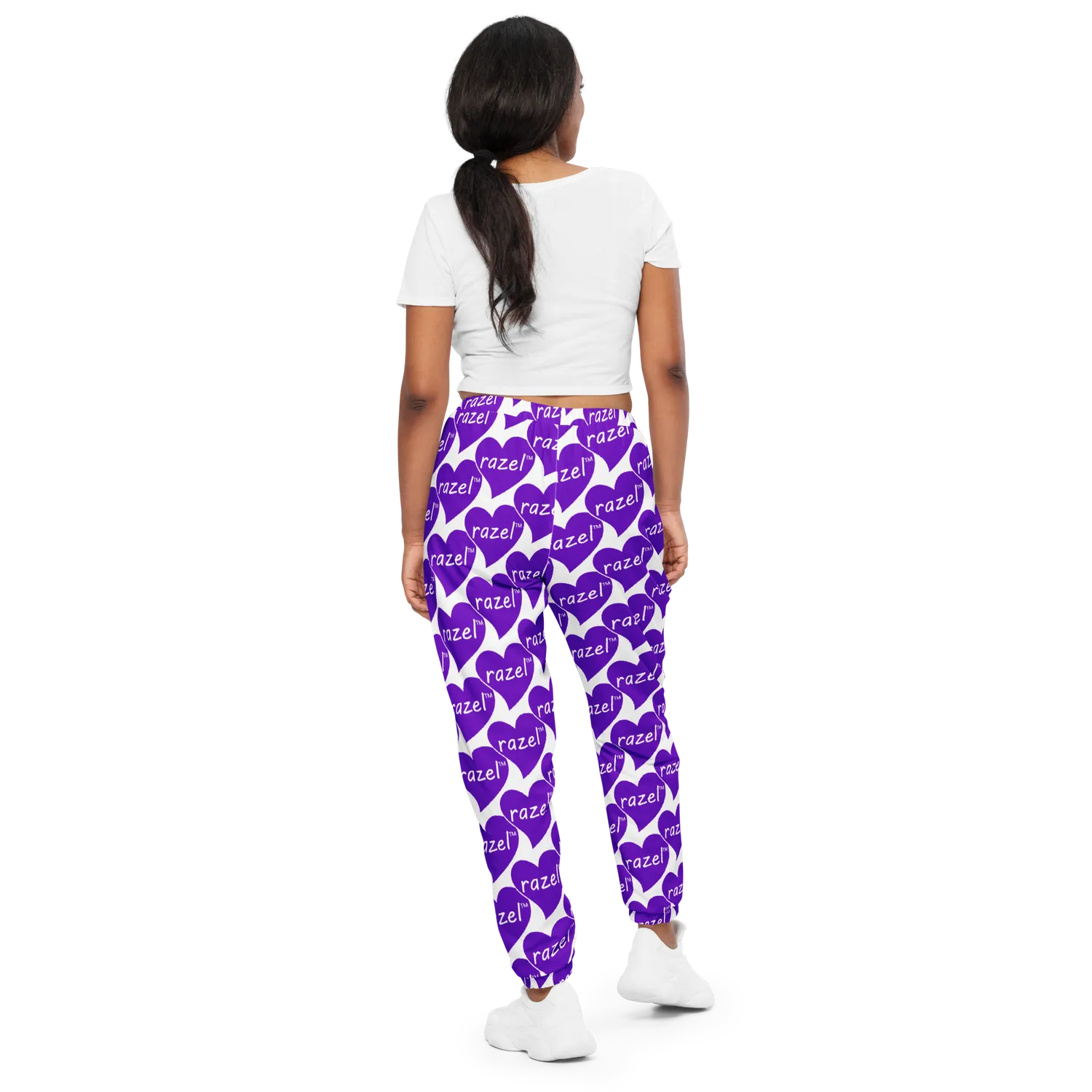Razel Purple Hearted trainingsbroek zwart polyester