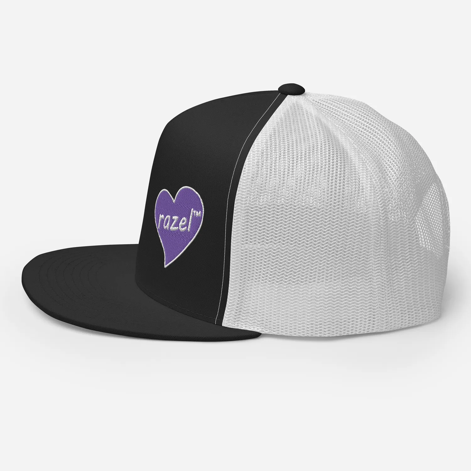 Razel Purple Hearted Trucker Pet zwart structured