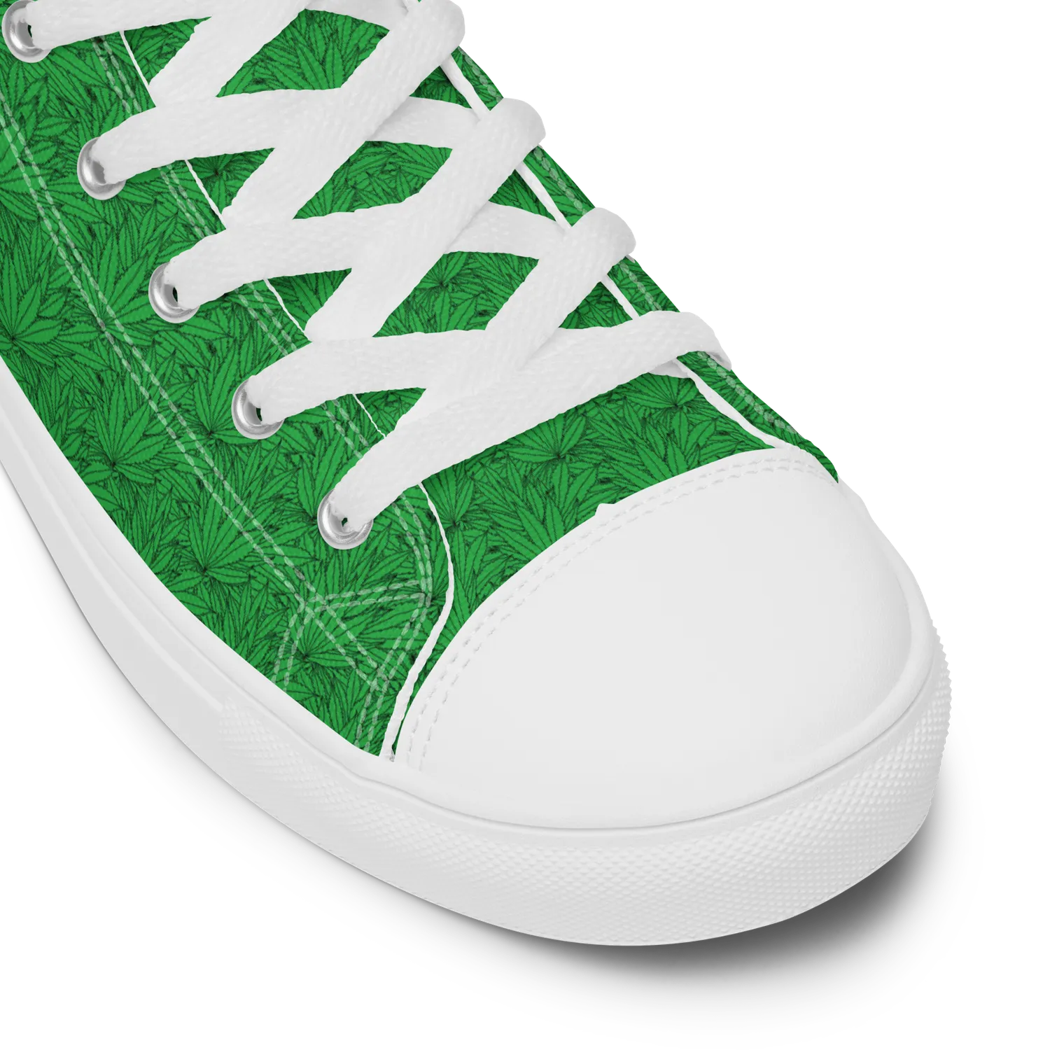 Razel Marijuana Tree Star Motif High Top Sneakers groen
