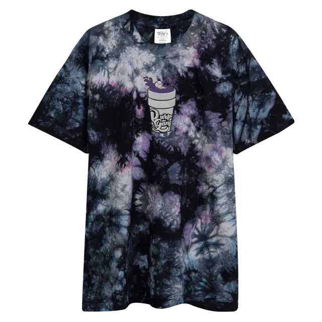 Razel Purp Gang Double Cup tie-dye t-shirt oversized