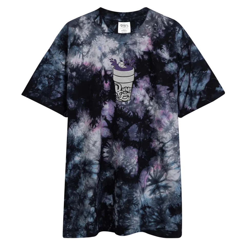 Razel Purp Gang Double Cup tie-dye t-shirt oversized