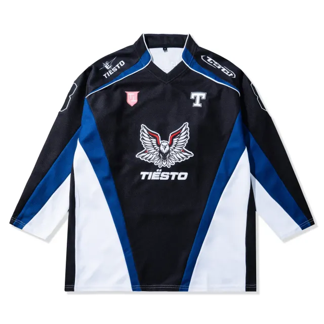 Tiësto Hockey Jersey Zwart-Wit-Navy Oversized
