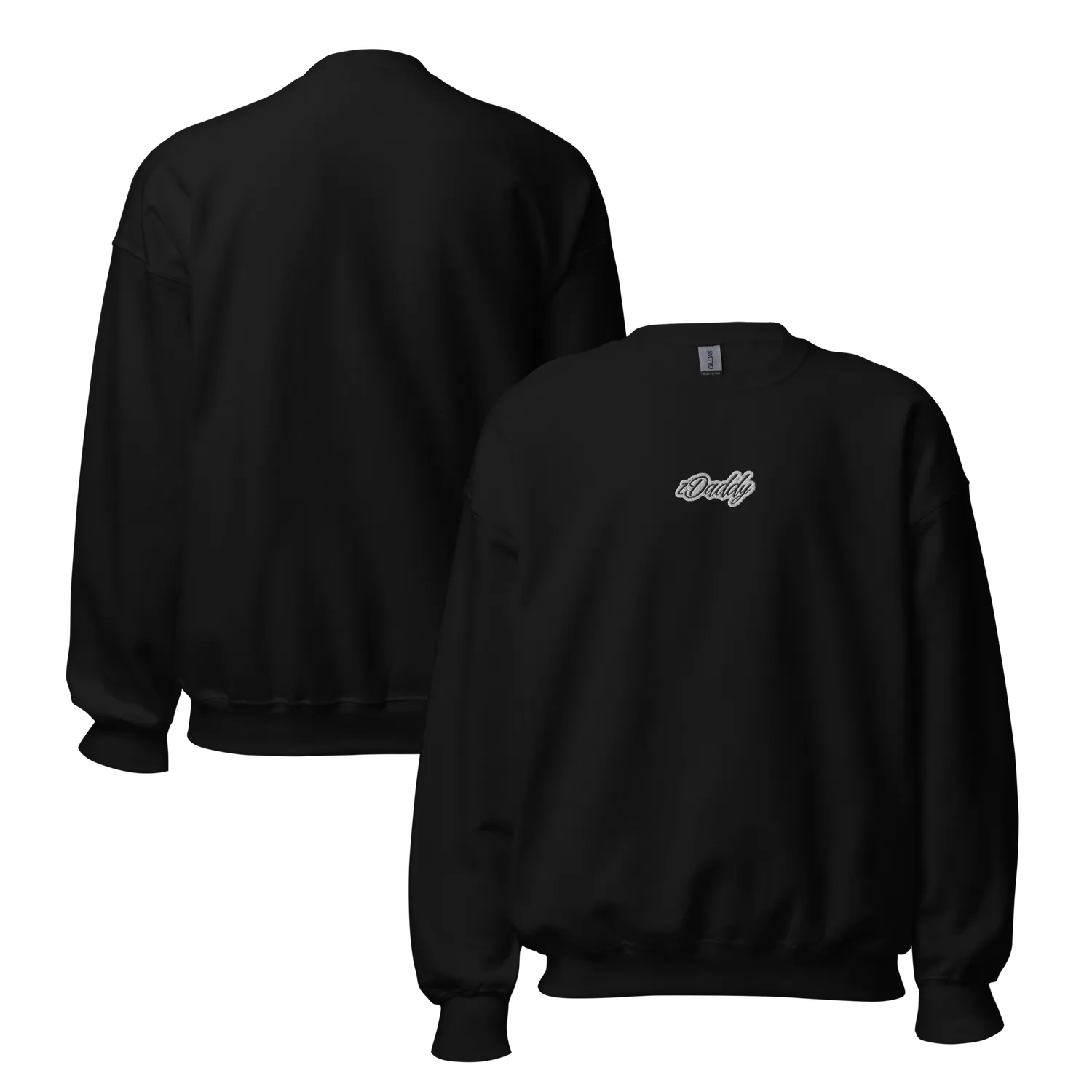 Razel zDaddy geborduurde sweater zwart katoen