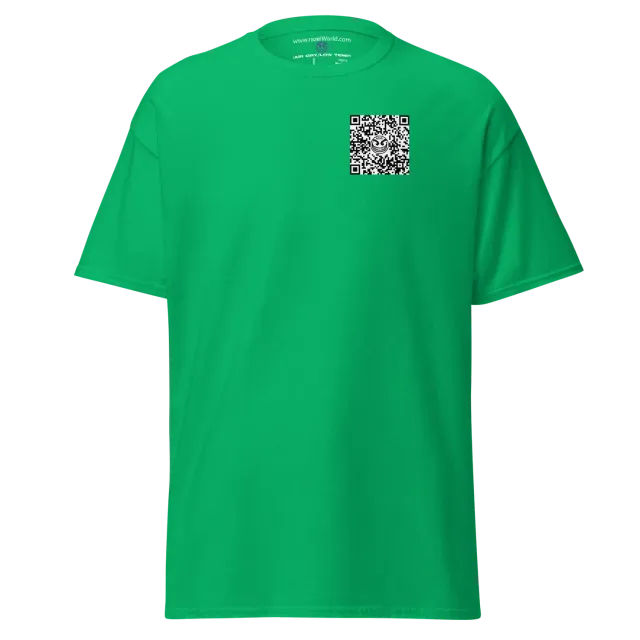Razel Face QR Code t-shirt zwart katoen