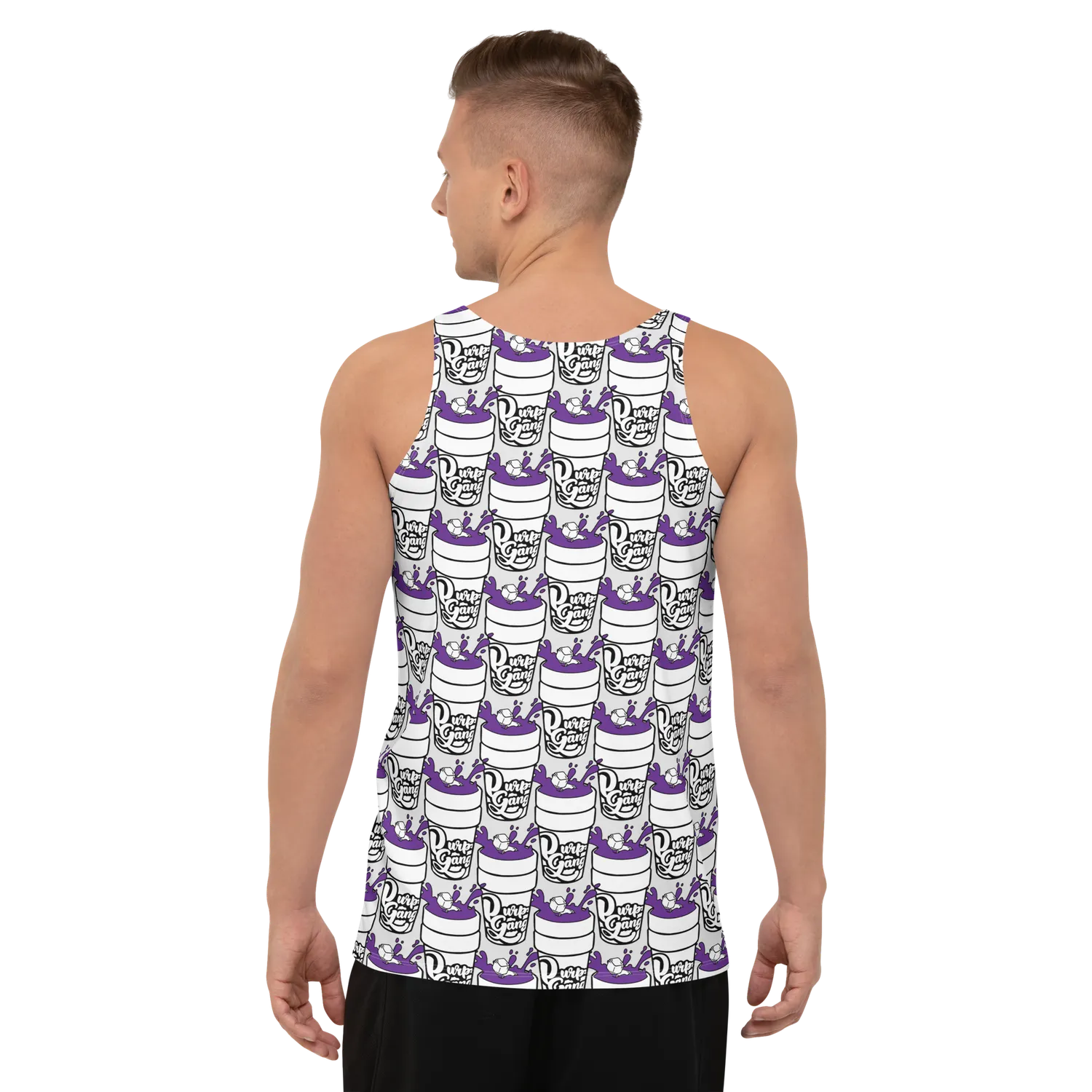 Razel Purp Gang Double Cup tanktop heren stretch