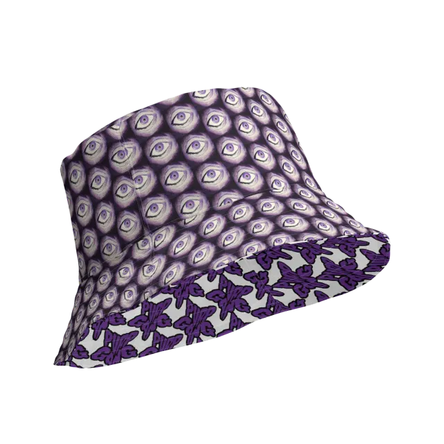 Razel Purp Gang Rock Star Bucket Hat reversible