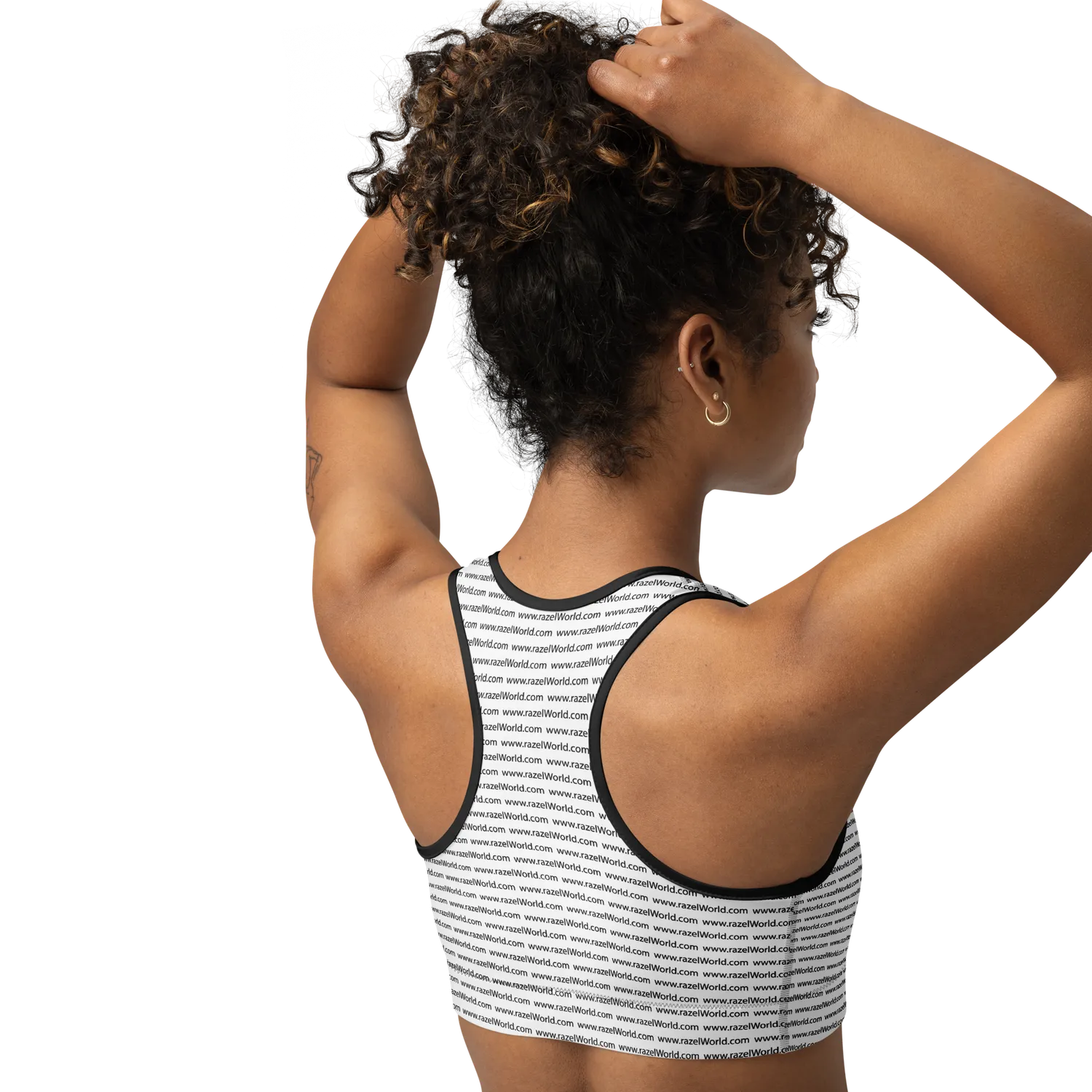 Razel Www.rzelWorld.com sportbh zwart stretch
