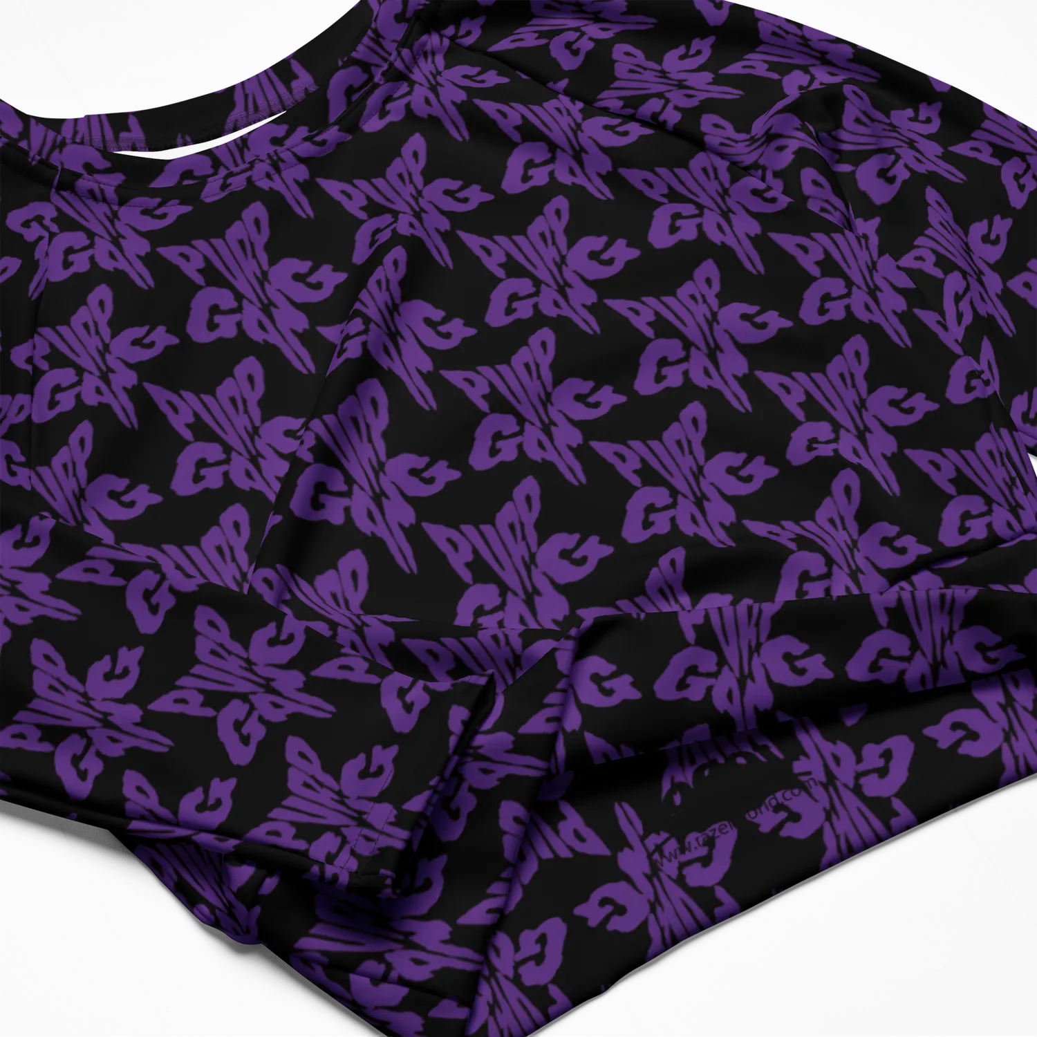 Razel Purp Gang Rock Star longsleeve crop top UPF 50+