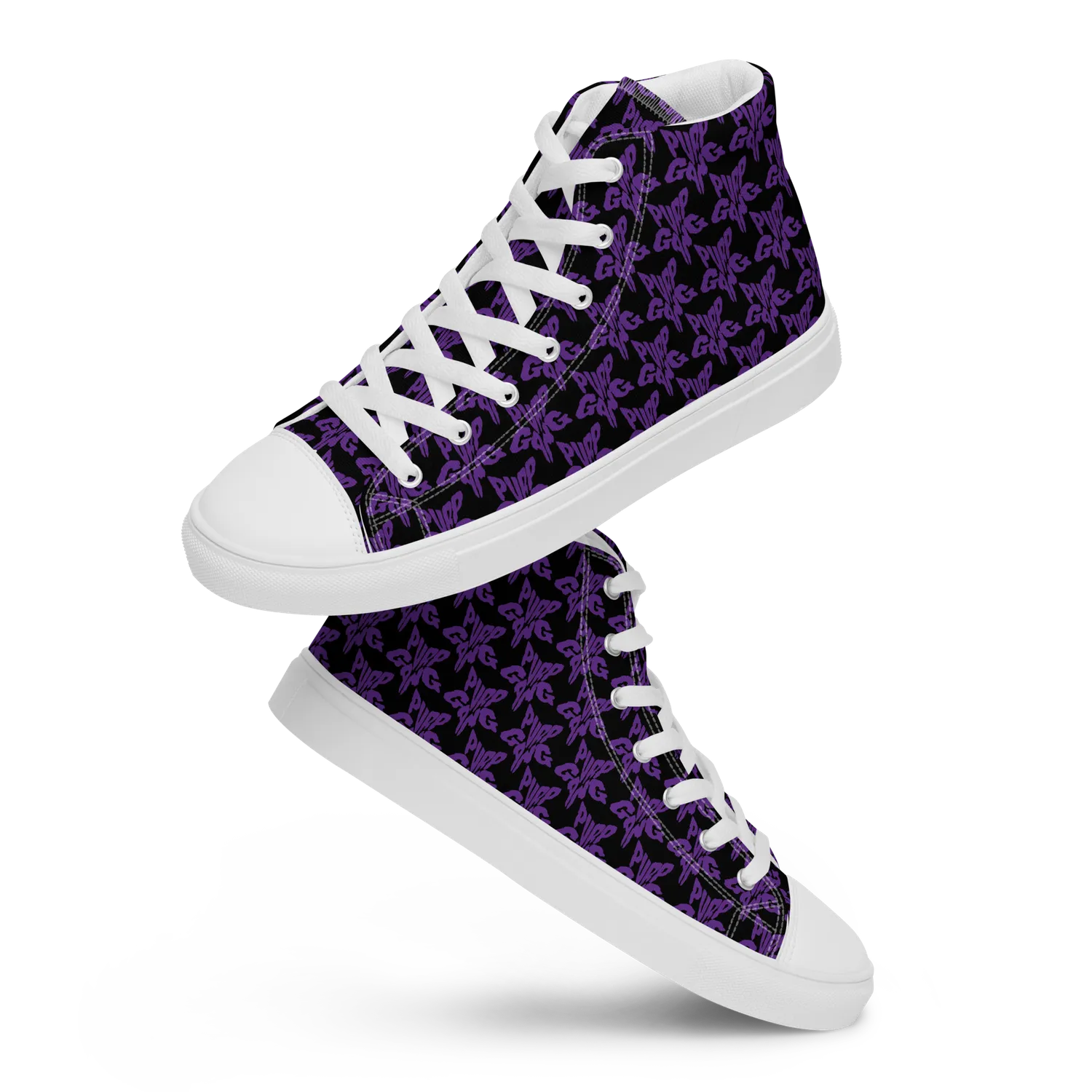 Razel Purp Gang Rock Star high-top sneakers canvas