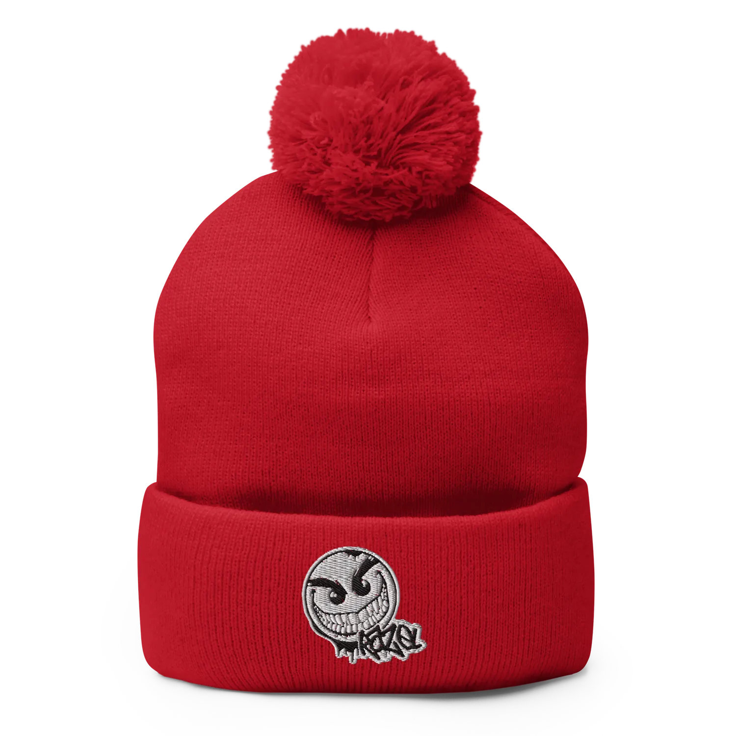 Razel Gang Drip Face pompon muts zwart