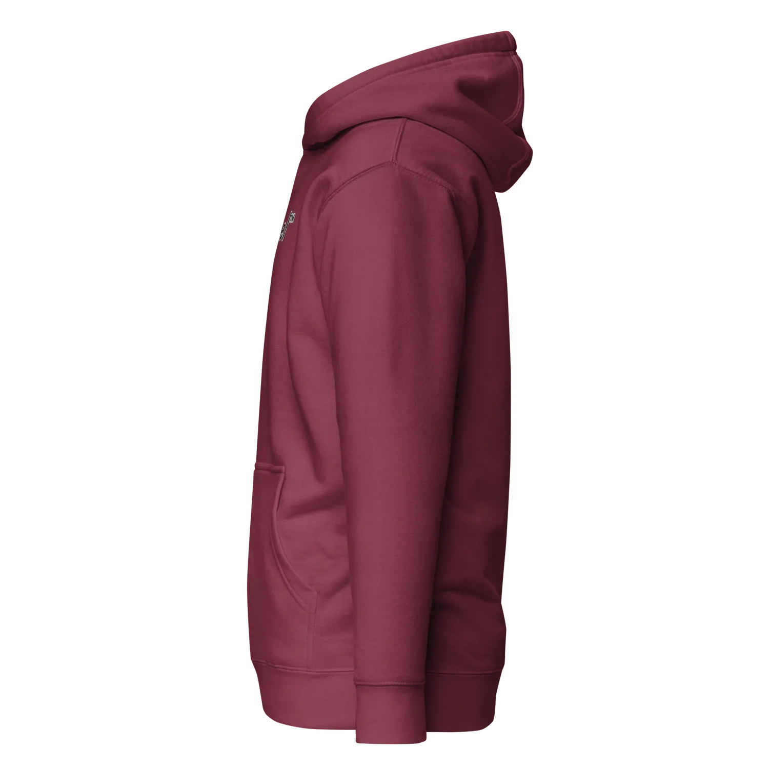 Razel Embroidered hoodie zwart katoen