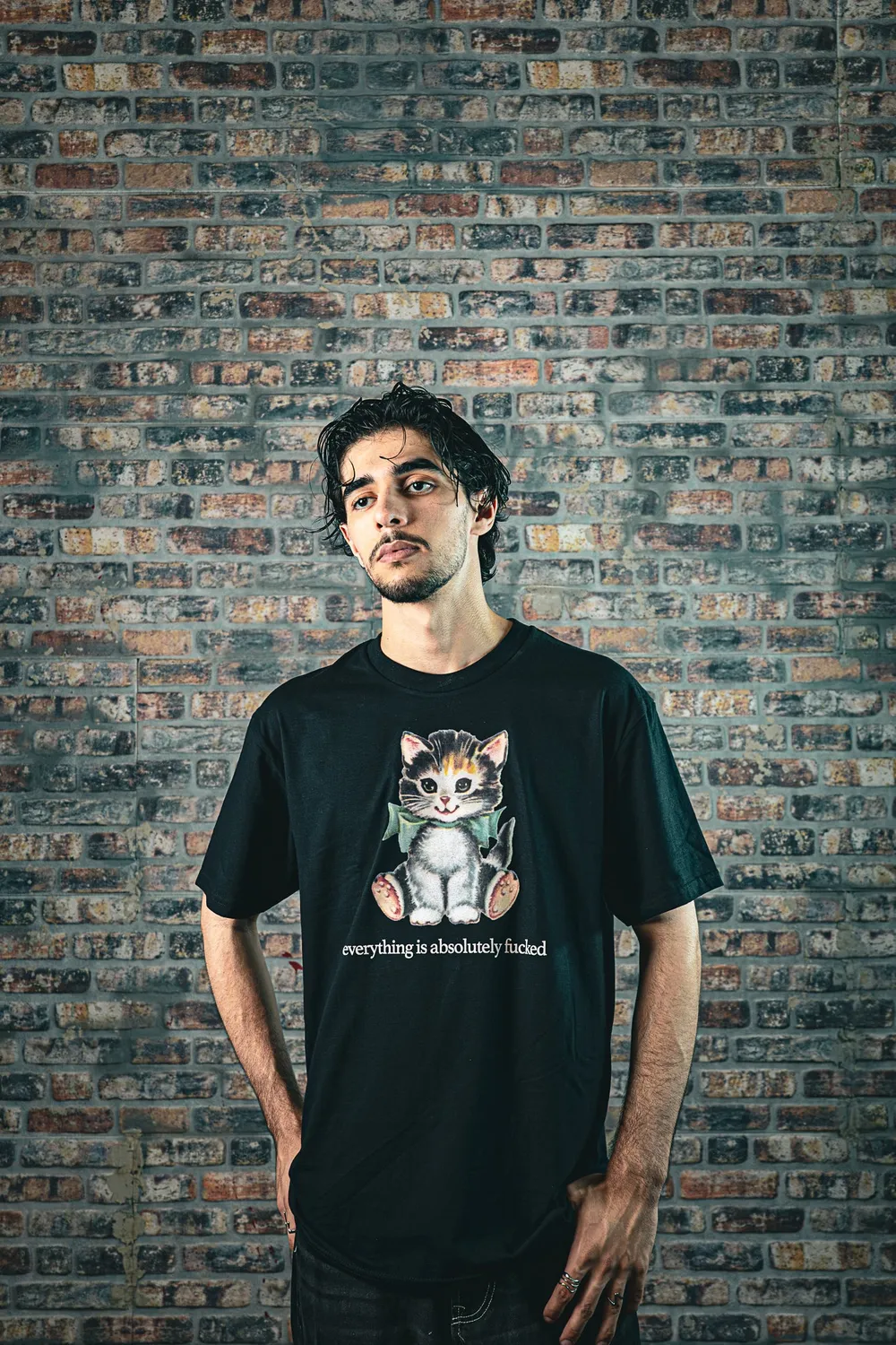 Paleface Swiss Cursed Cat shirt katoen