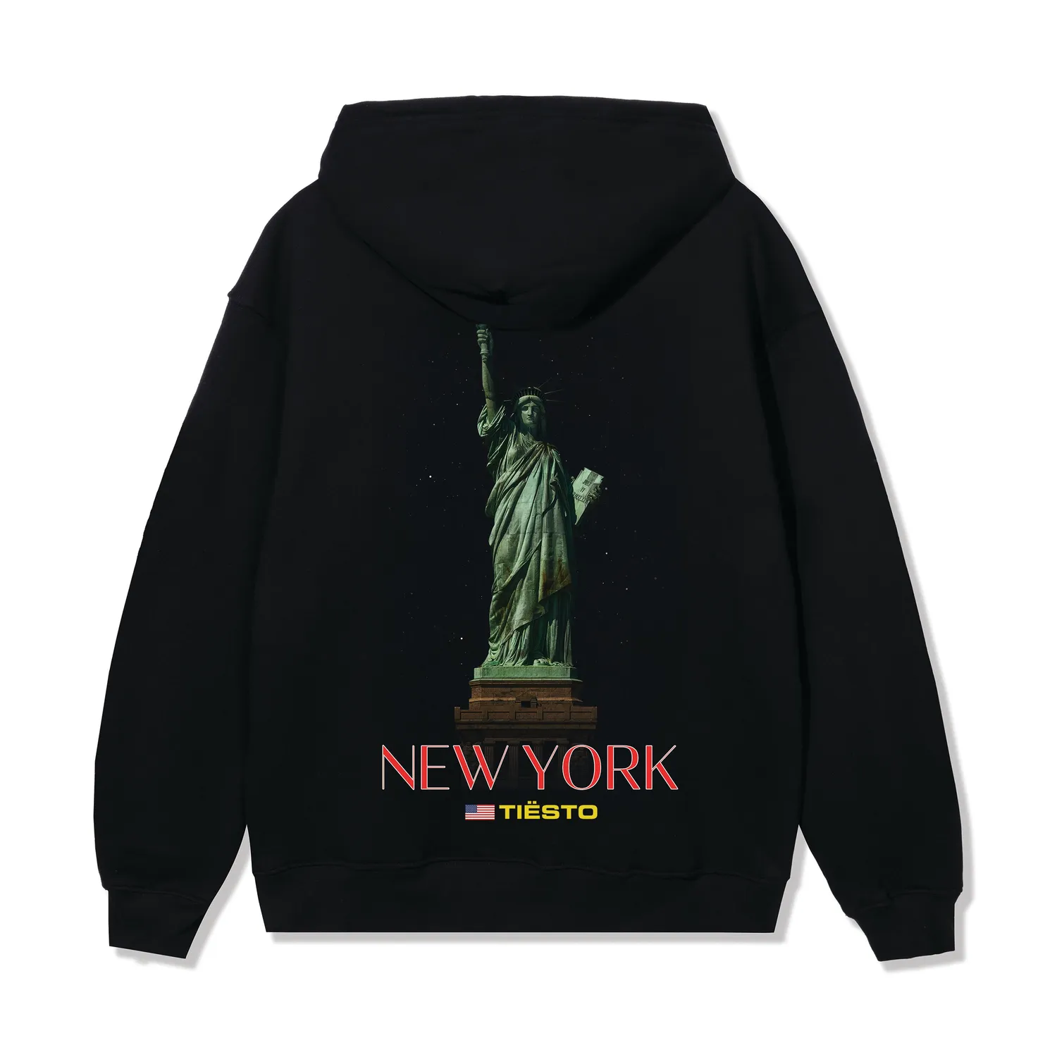 Tiësto NY Statue of Liberty Hoodie zwart heavyweight