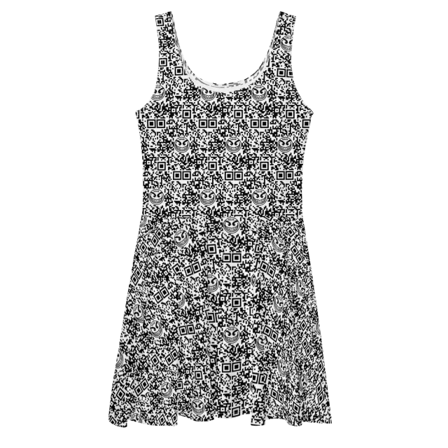 Razel Face QR Code Motif zomerjurk skater