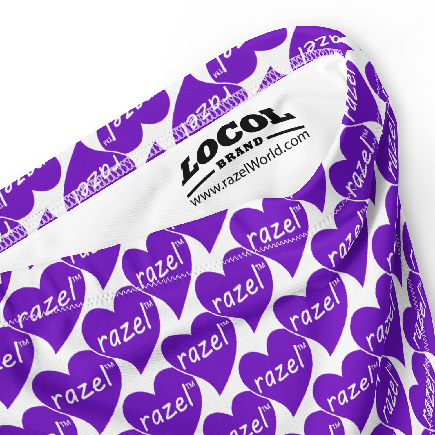 Razel Purple Hearted bikinibroekje high-waist