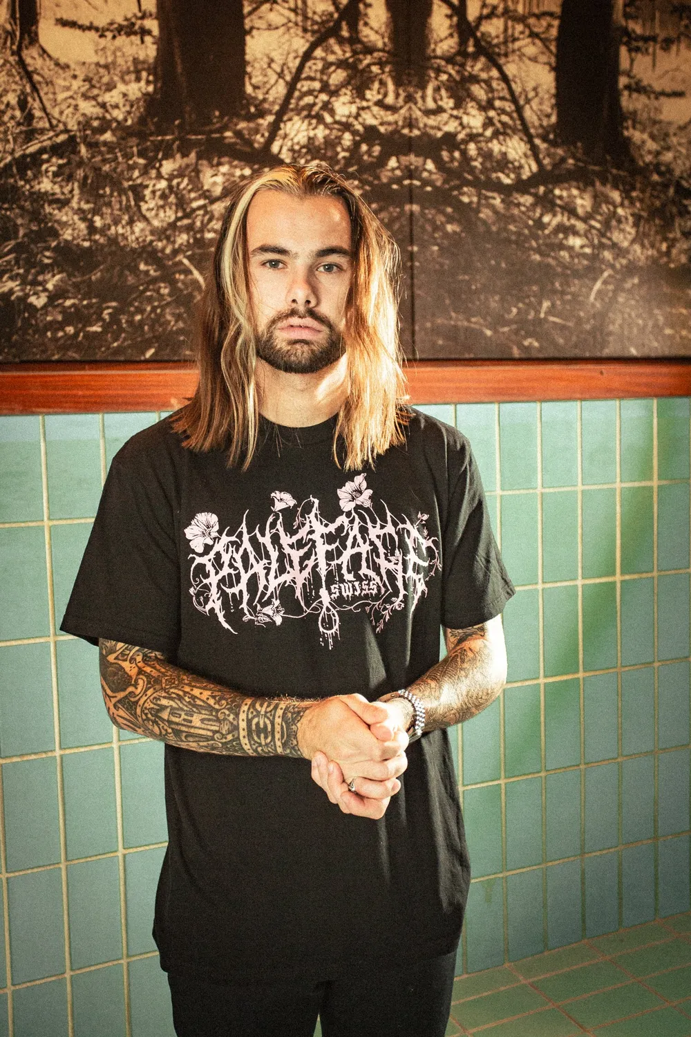 Paleface Swiss The Cursed Flower shirt bloemenprint