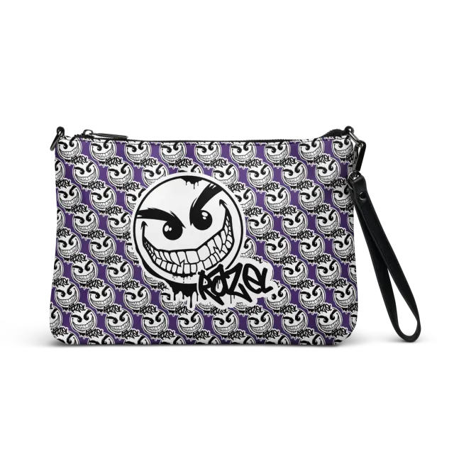 Razel Gang Drip Face Satchel zwart imitatieleer
