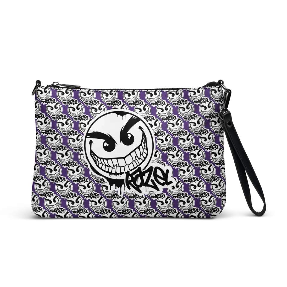 Razel Gang Drip Face Satchel zwart imitatieleer