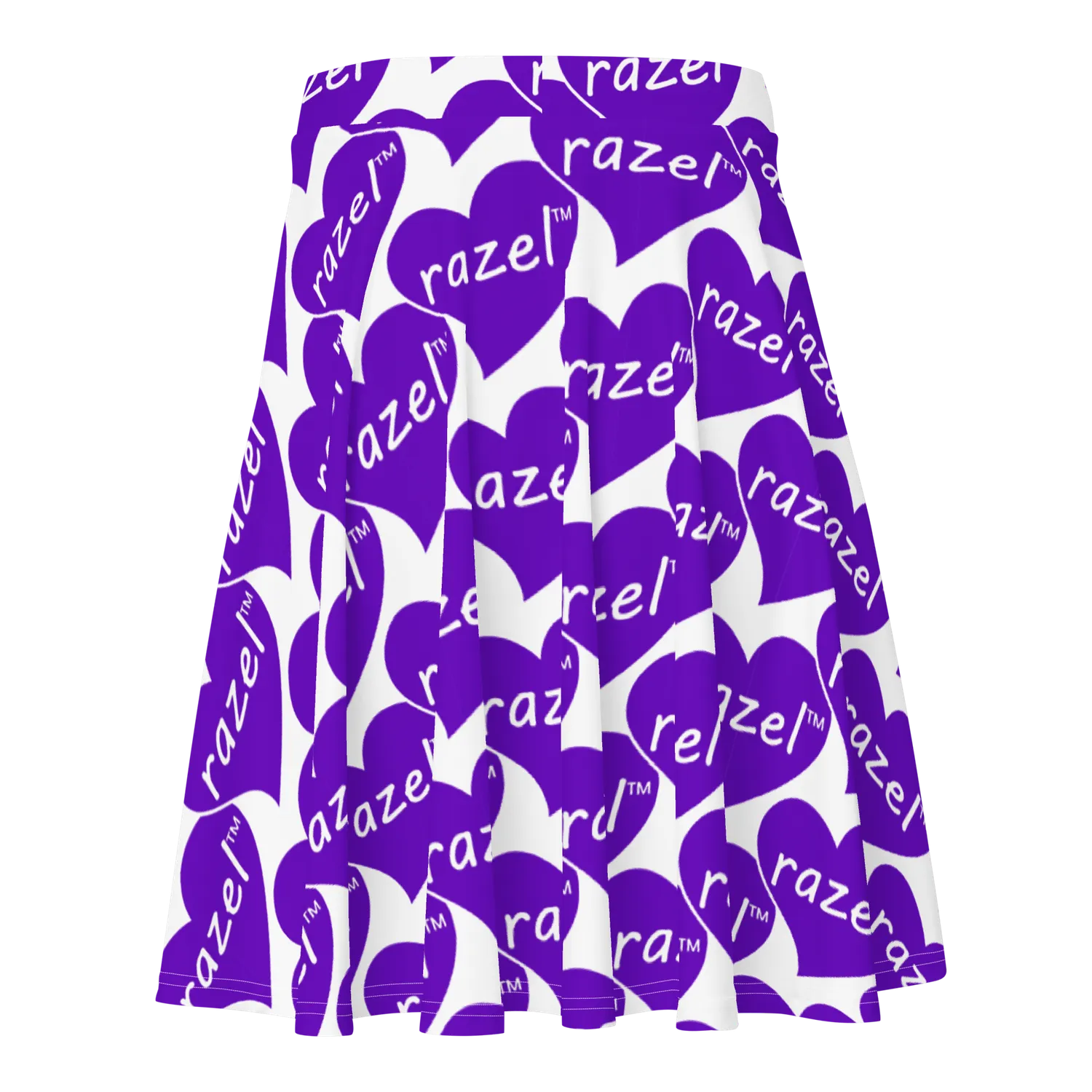 Razel Purple Hearted Zomerrok stretch print