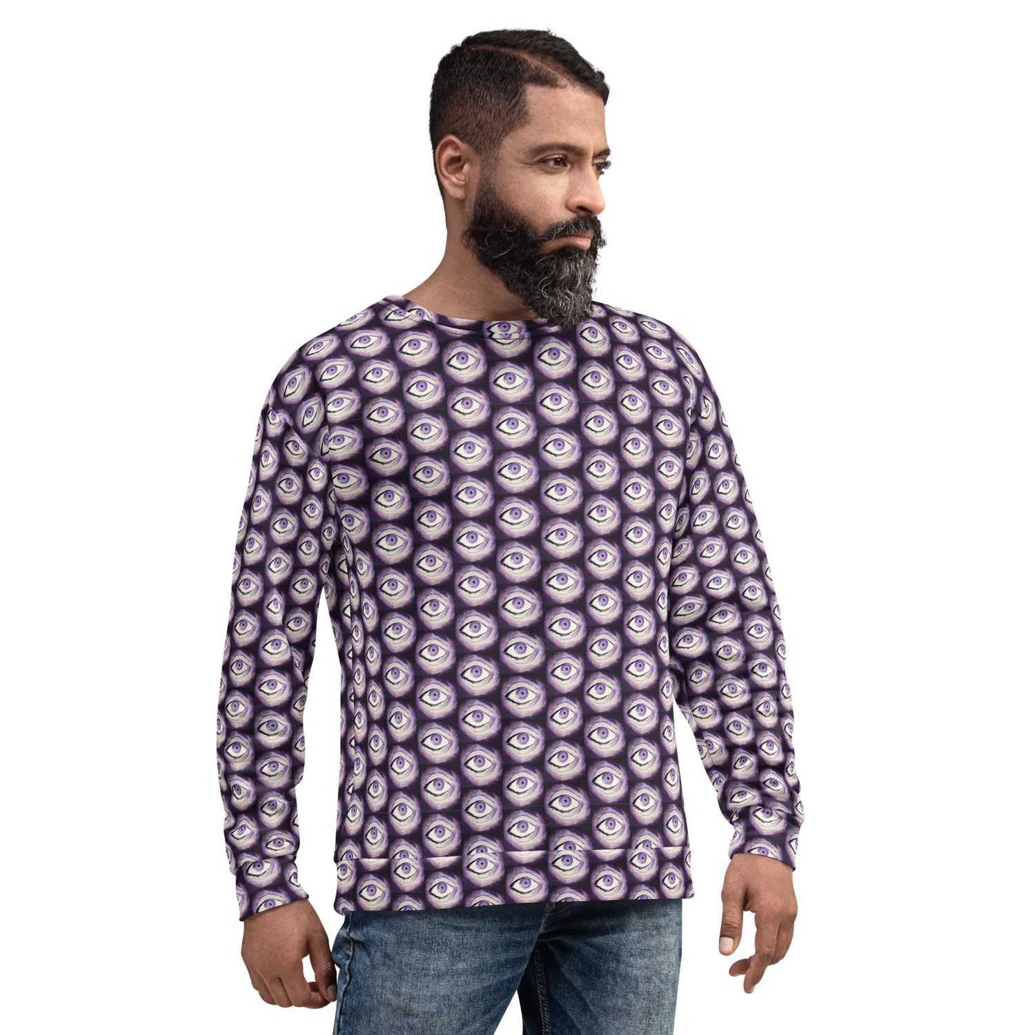 Razel Thousand Eyes Crewneck Sweater fleece