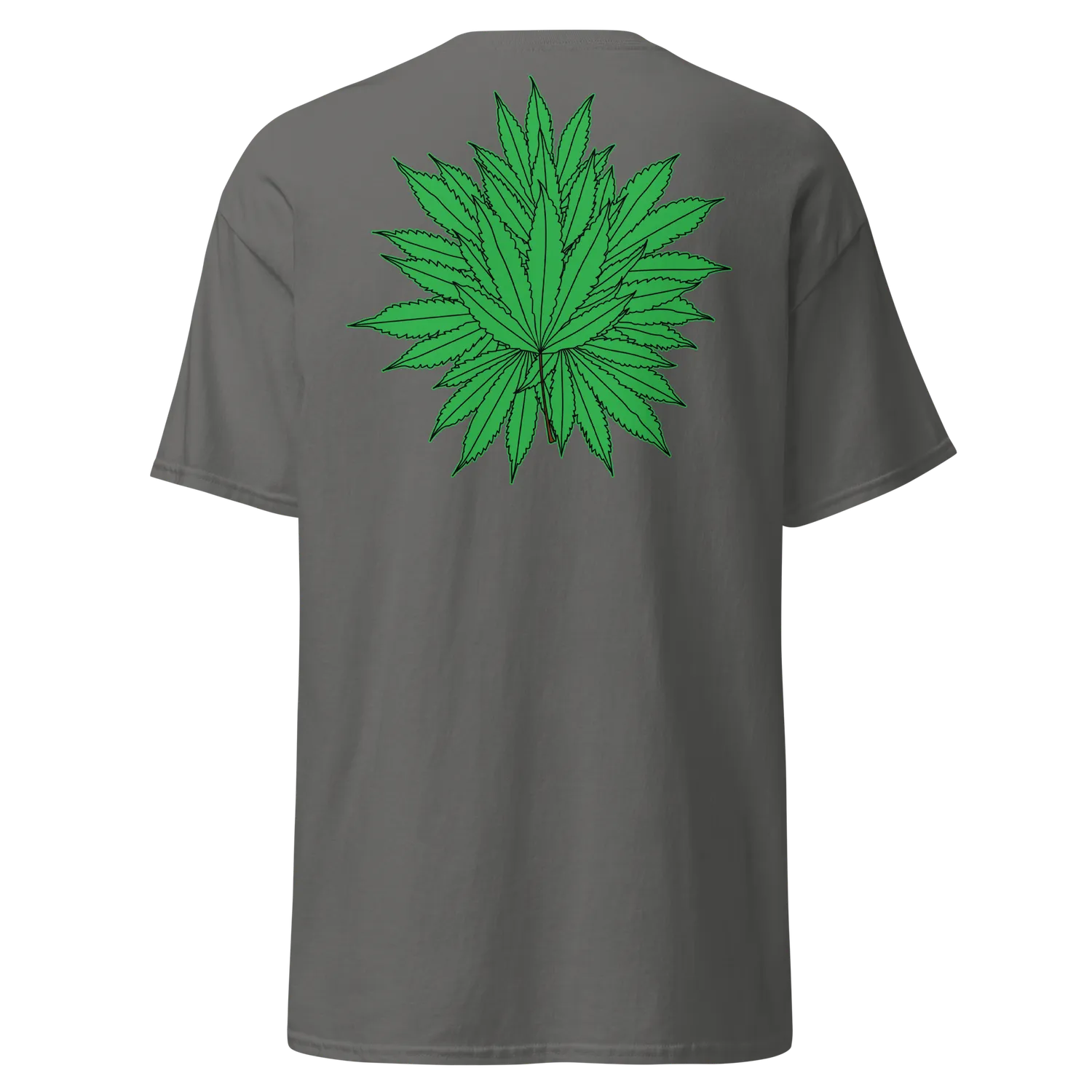 Razel Marijuana Tree Star T-shirt zwart voor-achter