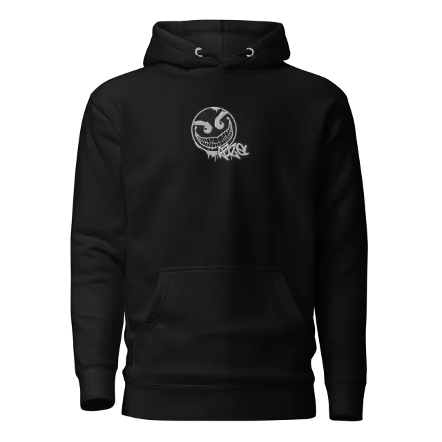Razel Gang Drip Face Hoodie Inverted hoodie zwart katoen