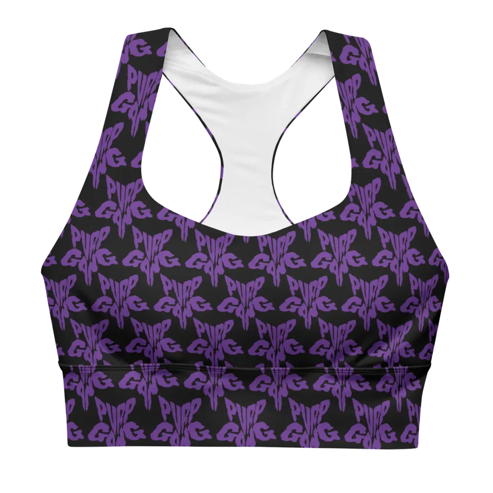 Razel Purp Gang Rock Star crop top sport zwart