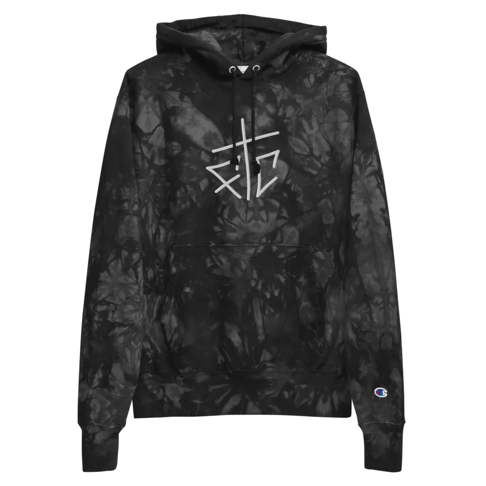 Razel Champion Tie-Dye hoodie geborduurd katoen