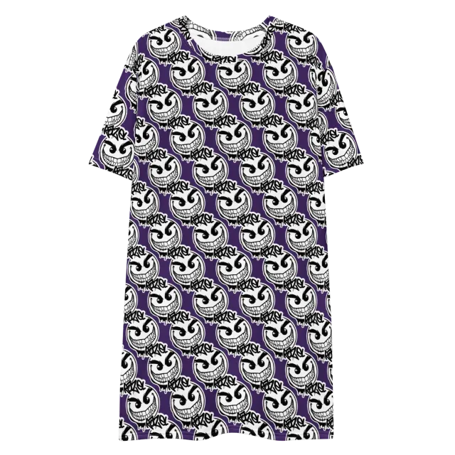 Razel Gang Drip Face T-shirt Jurk oversize 2XS-6XL