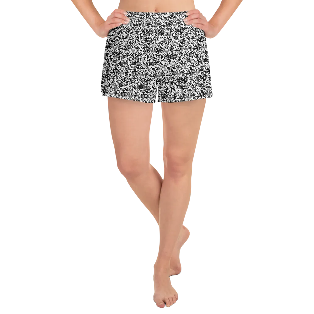 Razel Face QR Code short dames zwart