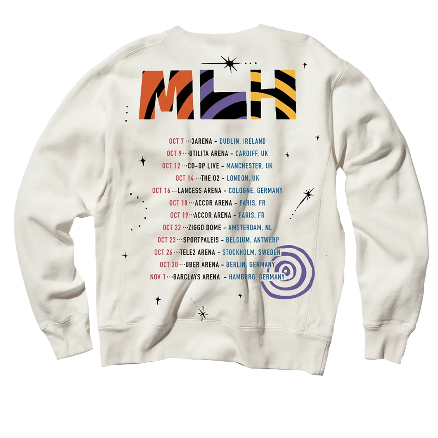 Lauryn Hill MLH x Fugees x YG Tour crewneck beige groen
