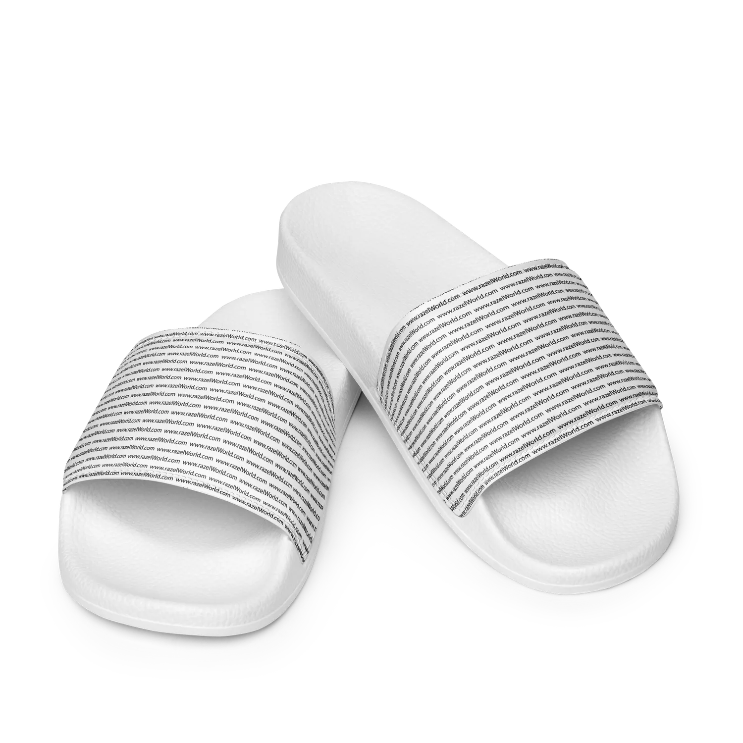 Razel www.RazelWorld slippers zwart met logo