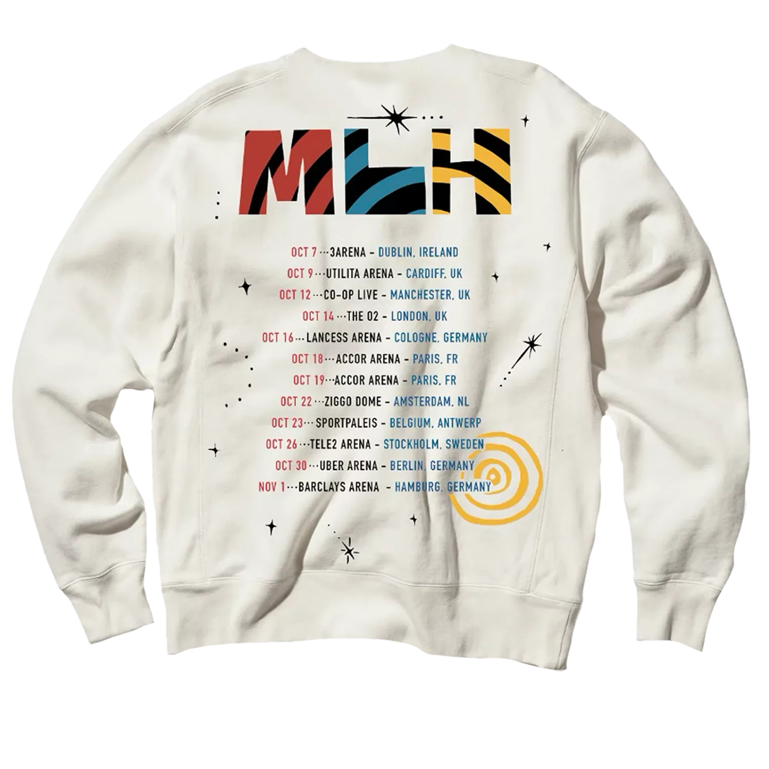 Lauryn Hill MLH x Fugees x YG Tour crewneck beige groen