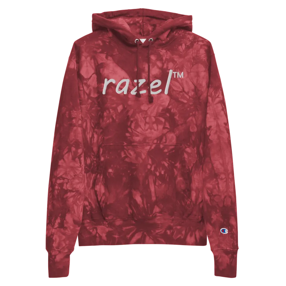 Razel Champion Tie-Dye hoodie geborduurd katoen