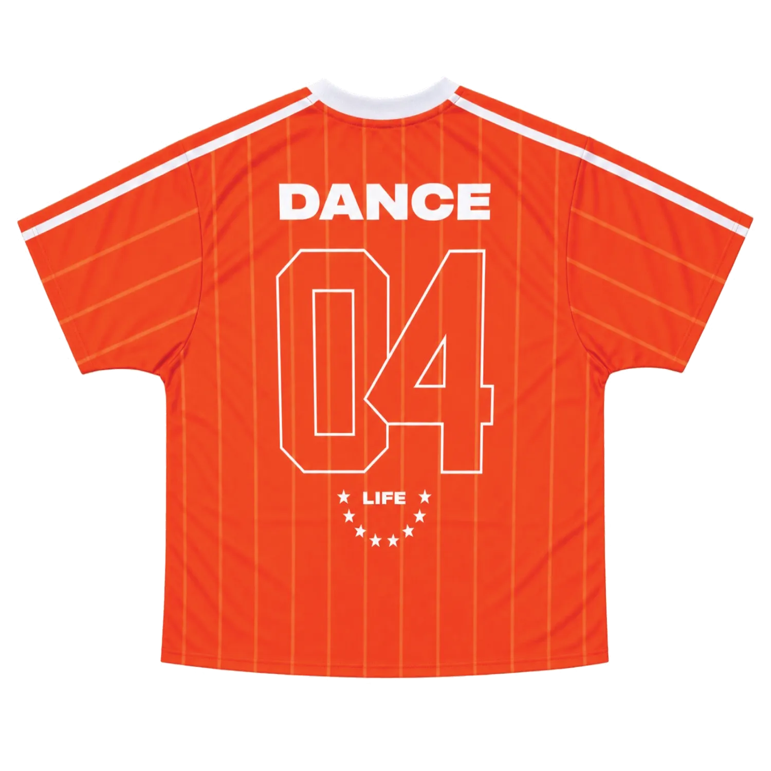 Tiësto Dance Life Jersey voetbalshirt oranje/wit polyester
