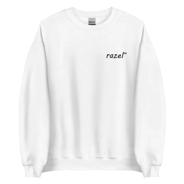 Razel Embroidered Crewneck sweater zwart
