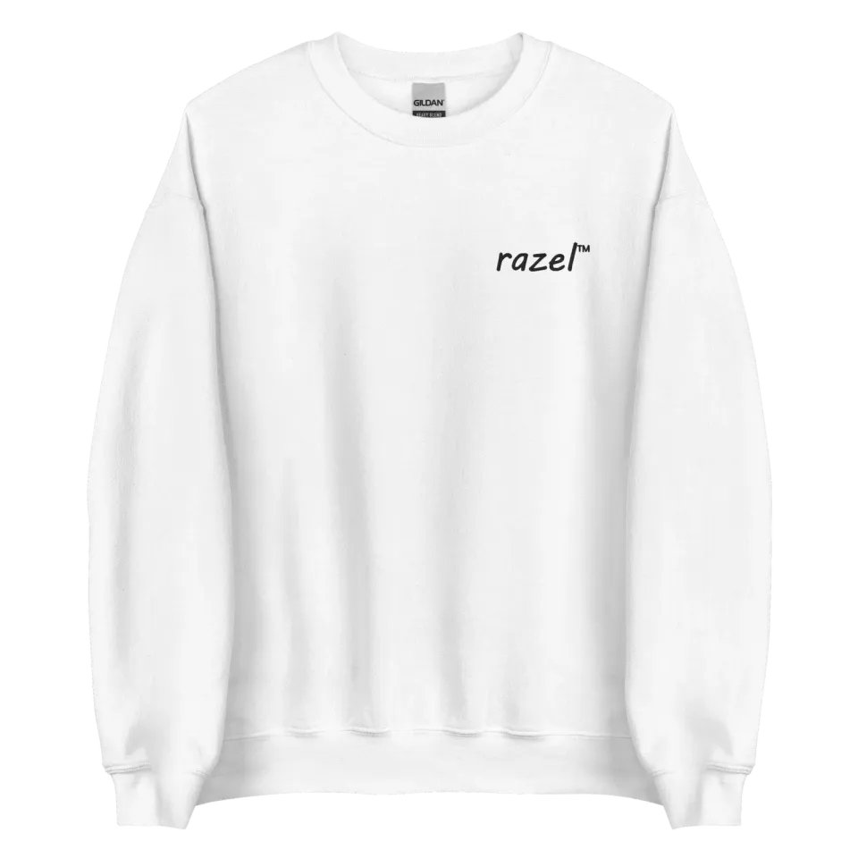 Razel Embroidered Crewneck sweater zwart