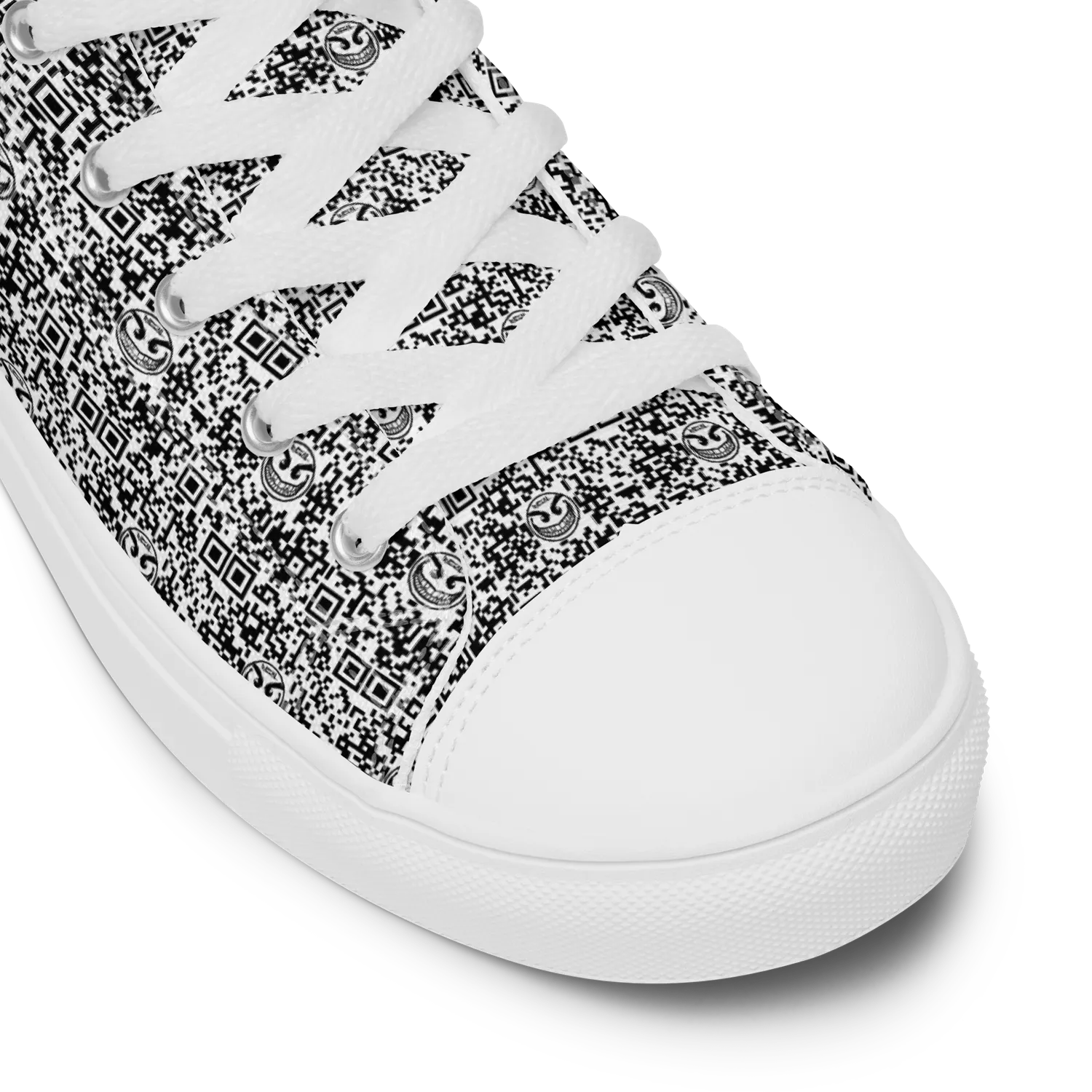 Razel Face QR Code hoge sneakers canvas