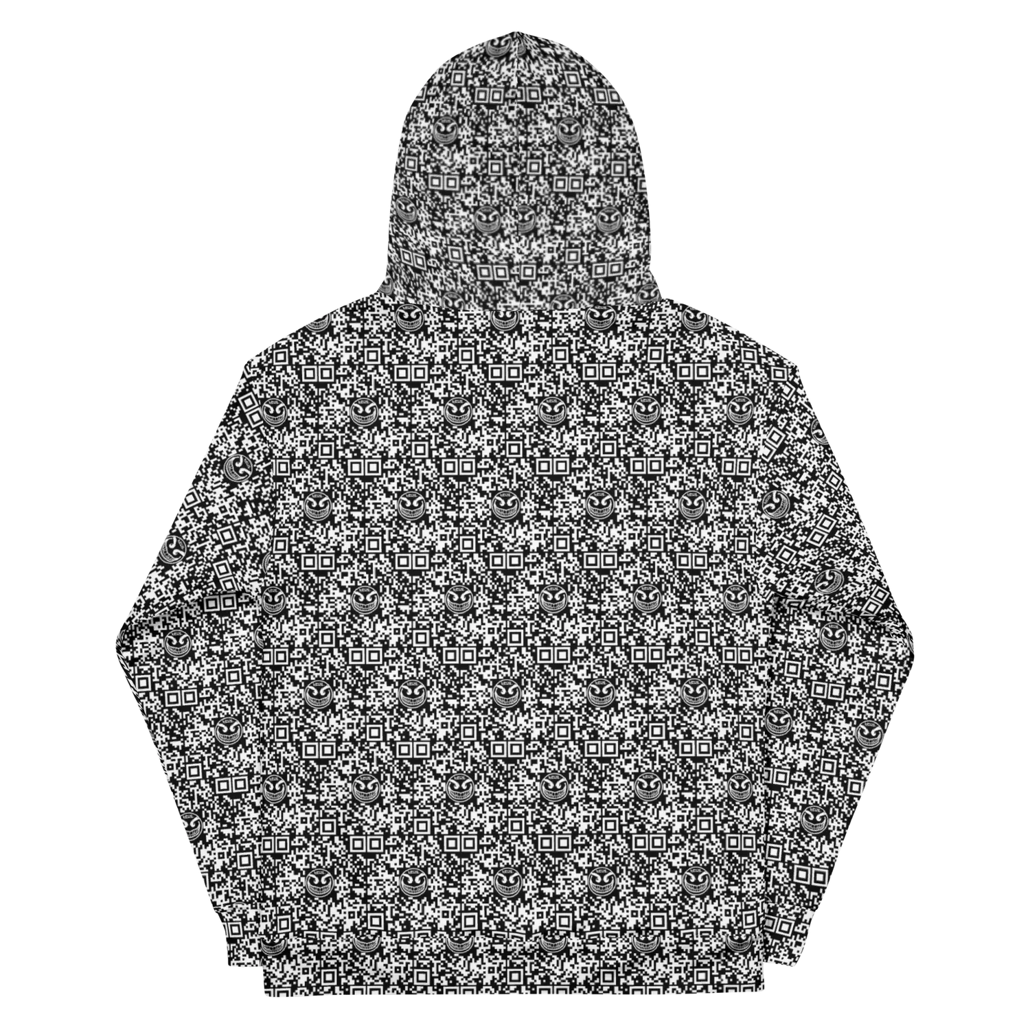 Razel Face QR Code hoodie inverted fleece unisex