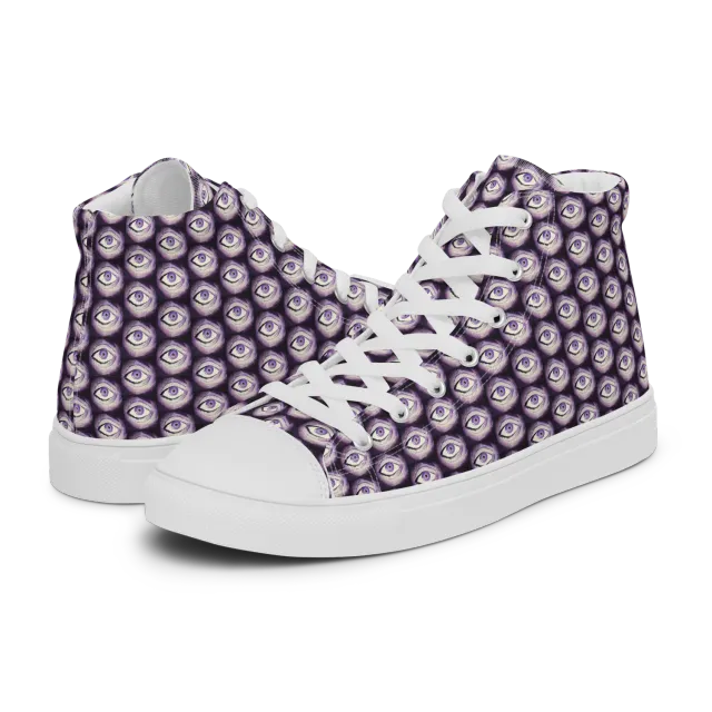 Razel Thousand Eyes Motif high top sneakers canvas