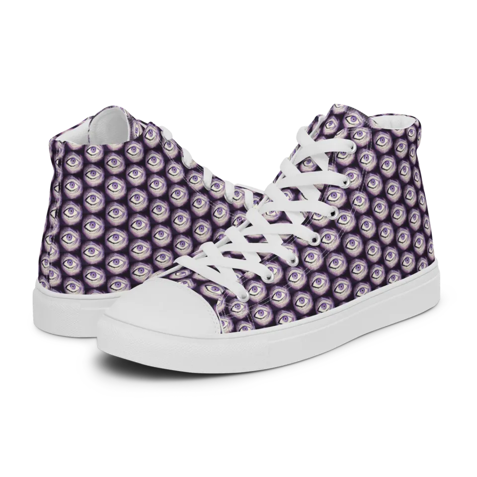 Razel Thousand Eyes Motif high top sneakers canvas