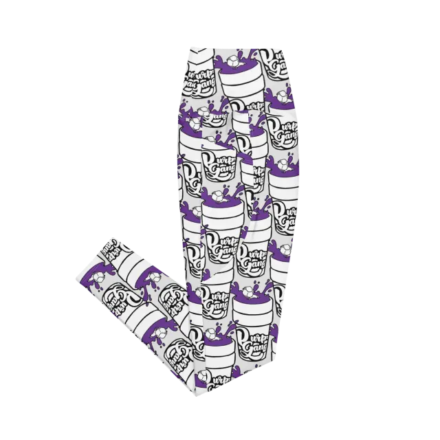 Razel Purp Gang Double Cup Legging zakken high-waist
