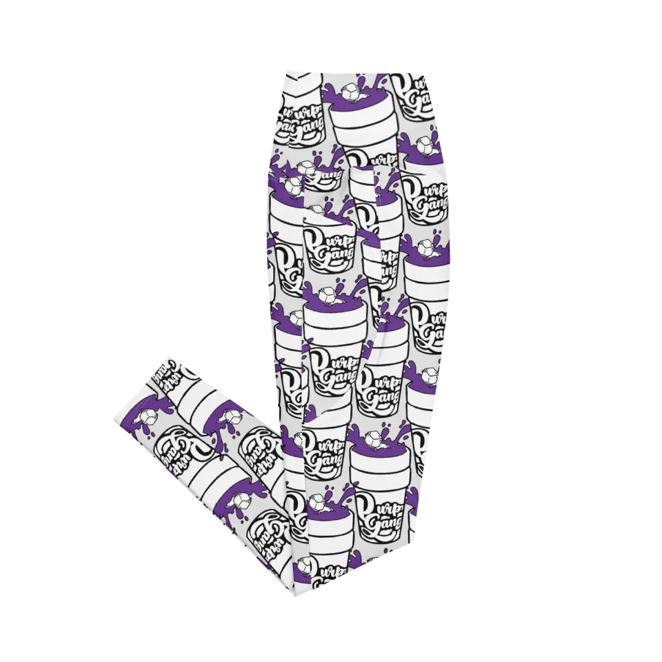 Razel Purp Gang Double Cup Legging zakken high-waist